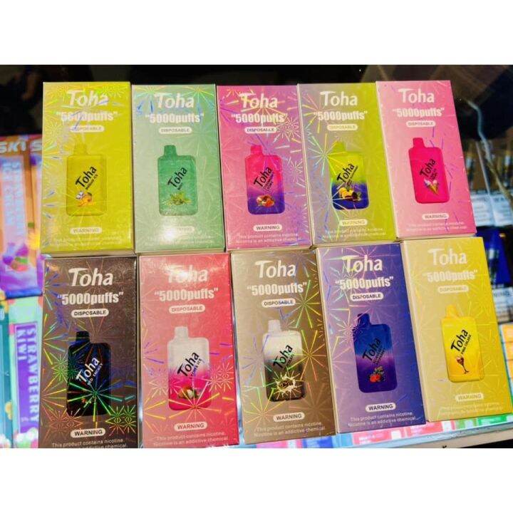 100 Toha 5000 Puffs Disposable Vape Pod Legal Up To 5000 Puffs RXJI