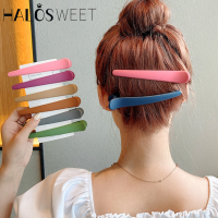 ผู้หญิงสีทึบ Frosted เครื่องหมายแต่งหน้ากิ๊ฟติดผม/หญิงพลาสติก DIY Hairpin/สุภาพสตรี Pins/สาว BB Hairgrips / Elegant เครื่องประดับผม/ผมยอดนิยม Claw Headwear