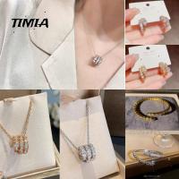 TIMIA ทองแดงทองแดง เครื่องประดับรูปงู เซอร์คอน สไตล์เกาหลีแบบ กำไลข้อมืองู บุคลิกภาพที่ดี สไตล์สตรีท สร้อยคอลายงู สำหรับผู้หญิง