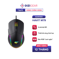 Chuột Gaming HAVIT M79, Đèn RGB, Tích Hợp 6 Nút Điều Chỉnh + 4 Chế Độ DPI thumbnail