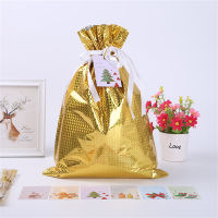 Sacks Reusable Drawstring Present Christmas Party Wraping Gift Capacity Storage Large