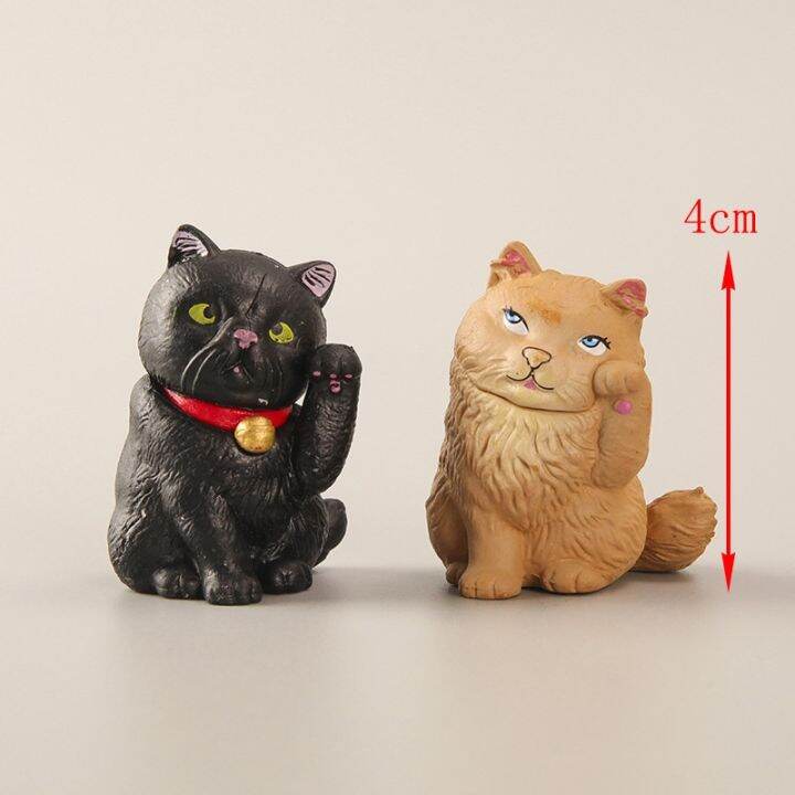 สินค้าใหม่-lucky-cat-แมวกวัก-โมเดล-ฟิกเกอร์-เซ็ต-5-ตัว-ขนาด-4cm-แมวจิ๋ว-แมวนำโชค-โมเดลแมวกวัก-ใช้ตกแต่ง