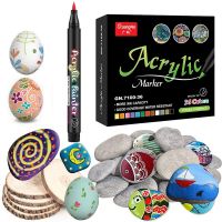 【CC】❆☃┅  36 Colors Paint Markers Pens for christmas PaintingCard MakingStoneMetal Ceramics