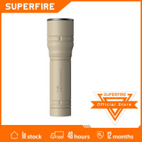 SUPERFIRE S33-A ไฟฉาย LED ขนาดเล็กสว่างเป็นพิเศษตั้งแคมป์ไฟกันน้ำในตัวแบตเตอรี่ USB ชาร์จไฟฉายมัลติฟังก์ชั่