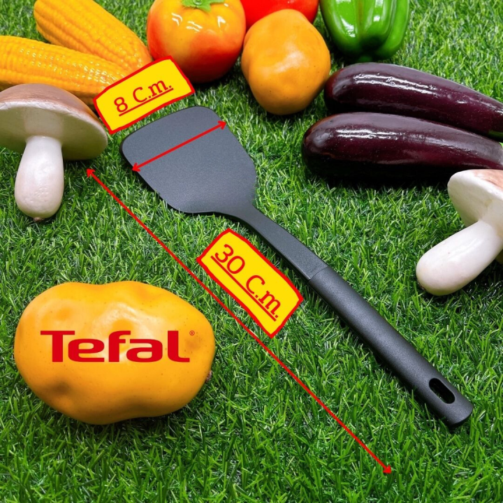 tefal-ตะหลิวไนล่อนและกระบวยไนล่อน-เหมาะสำหรับภาชนะเคลือบ-ตะหลิวกระบวยหม้อเทฟล่อน-ตะหลิวกระบวยทนความร้อนสูง