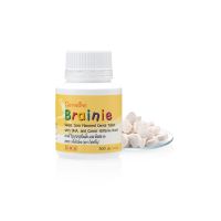 วิตามินเด็ก เบรน นี่ รสข้าวโพด  Brainie Corn 100 เม็ด อาหารเสริมสำหรับเด็ก DHA