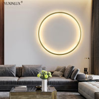 Simple Ring Circle Led Wall Lamps Living Room Decoration Living Room Bedroom Bedside Aisle Corridor Moon Indoor Lighting Fixture