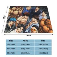 Baki Hanma Yujiro Fighting Manga Blanket Flannel Characters Cozy Soft FLeece Bedspread