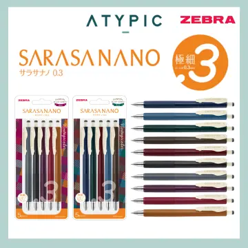 Zebra Sarasa Clip Vintage Colors Retractable Gel Pen 0.5mm 10 Colors / — A  Lot Mall