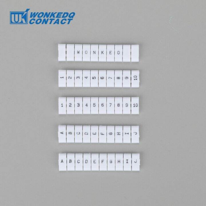 10Pcs WSB Label For Spring Wire Connector With Standard Numbering Blank