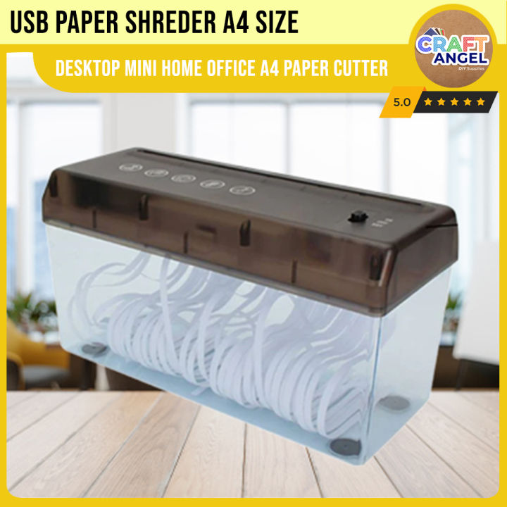 Portable Electric Paper Shredder Usb Battery Operated Shredder Documents  Paper Cutting Tool Office