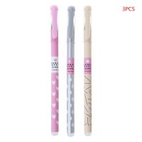 【Clearance Sale】3Pcs 0.38มม.จุดErasableหมึกสีฟ้าปากกาMagicปากกาบอลพอยท์ของขวัญเครื่องเขียน