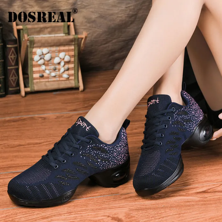 DOSREAL Fashion Shoes For Women Mesh Dancing Shoes Soft Bottom Sneakers  Women Platform Shoes Jazz Dance Shoes Women Shoes | Lazada PH