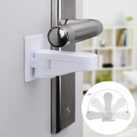 ☃ 1pc Universal Baby Safety Lock Door Lever Lock Children Kids Proof Doors Adhesive Anti-open Handle Locks For Furniture Cabinet