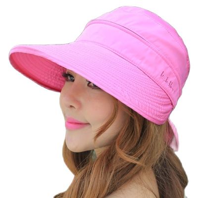 【CC】 Fashion Hat Anti-Uv Female Visors Caps Folding Outdoor Beach Hiking Hats 2023