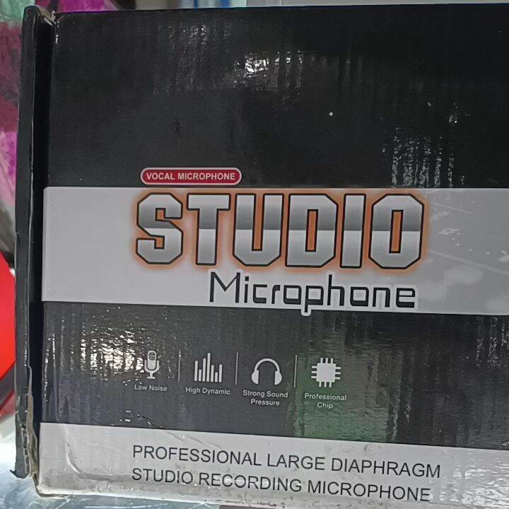 vocal studio microphone professional large diaphragm studio recording microphone Lazada PH