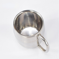 450ml Stainless Steel Beer Cup Mugs Outdoor Camping Western Tea Coffee Cup With Handle Insulated Portable Water Cup Drinkware