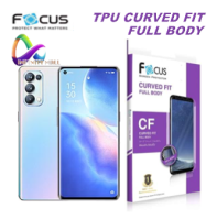 ฟิล์ม กันรอย ลงโค้ง อ้อมหลัง โฟกัส Focus Oppo Reno4 Pro 5G TPU Full Body Film Reno 4 pro blue 5G พร้อมส่ง