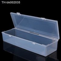 ✽☾ Rectangular Plastic Clear Storage Box Jewelry Container Case Bead Organizer Case 23.4x9.9x5.6cm/24.8x7.6x4.6cm