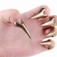 QianXing Shop Retro Punk Talon Nail Rings Decoration Sharp Alloy Finger Claw Knuckle Ring Set Vintage Style Sharp Alloy Finger Ring