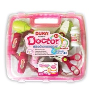 Bộ đồ chơi bác sĩ - Màu hồng có đèn báo Quai xách vuông
