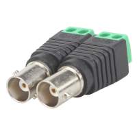 12 โวลต์ DC BNC หญิงเชื่อมต่อ Coax CAT5 Video Balun ปลั๊กอะแดปเตอร์สำหรับไฟ Led Strip กล้องวงจรปิดอุปกรณ์เสริมกล้อง