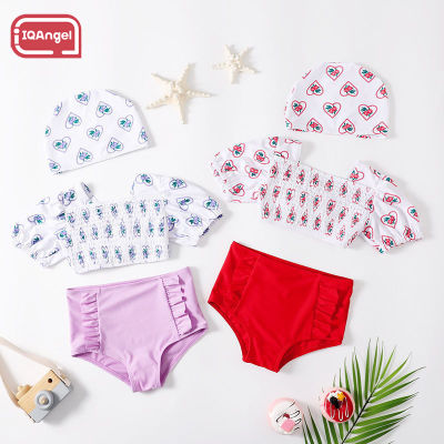 IQANGEL Kids swimsuit summer new cross-border split cute cartoon kids bikini women