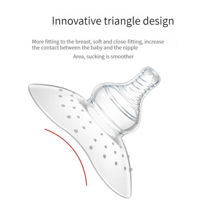 hamshmoc-ป้องกันการรั่วไหลซิลิโคนสำหรับป้องกันหัวนมสำหรับให้นมบุตรสำหรับทารกอุปกรณ์เสริมหน้าอกพร้อมกล่องนำกลับมาใช้ใหม่และล้างทำความสะอาดได้