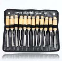 Carpenter 12 pieces woodworking carving knife combination woodworking chisel cut by hand carved wood carve patterns or designs on woodwork drilling tool kit