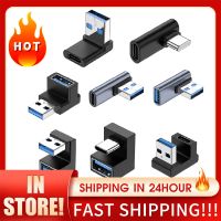 180 Degree Elbow USB C Adapter Type C USB C OTG to USB Converter 10Gbps Male To Female Connector Plug Converter for Computer