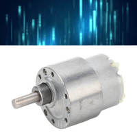 มอเตอร์เกียร์ DC 12V 25RPM ความเร็วลดล็อคตัวเอง Turbine Worm Geared Motor สำหรับเครื่องจักร