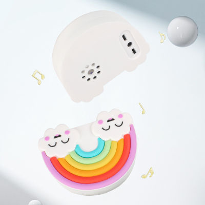 Hot Rainbow Smile Healing Department ลำโพงบลูทูธสาวหัวใจการ์ตูนขนาดเล็กแบบพกพา Baiyun Smiling Face Mini Bluetooth Speaker