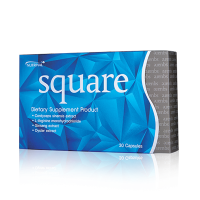 SQUARE ผลิตภัณฑ์เสริมอาหารสำหรับสุภาพบุรษ ช่วยเพิ่มระดับออกซิเจนในเลือด ขยายหลอดเลือดและเพิ่มประสิทธิภาพ การไหลเวียนโลหิต