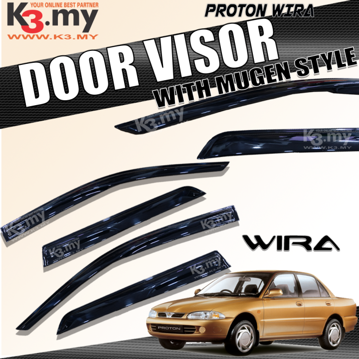 Proton Wira Mugen Style Door Visor Lazada