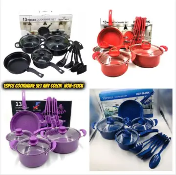 13pcs Colored Cookware Set Purple DM