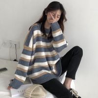 ❂✚ korean women ladies round neck long sleeve knitted tops sweater baju sejuk