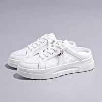 Breathable Hollow Mesh White Shoes Female 2022 Summer New Korean Students Half-Support Thick Bottom Leisure Ydp16