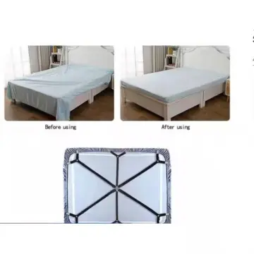 Bed Sheet Holder Adjustable Elastic 12 Clips Fixed Holder Mattress