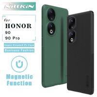 Nillkin สำหรับ Honor 90 Pro 5G เคสแม่เหล็กกรอบ TPU ซุปเปอร์เคส Frosted โปรและเคสพีซีบางพิเศษเลนส์ฝาหลังสำหรับ Honor 90