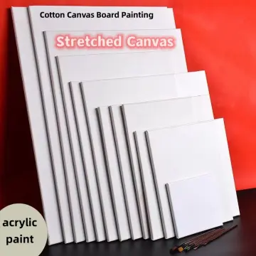 Crafts 4 All Stretched Canvas Boards for Painting - 8 Pack of 11x14 Blank Art Canvases Framed Canvas for Painting with Acrylic & Oil Paint Pencil Pas