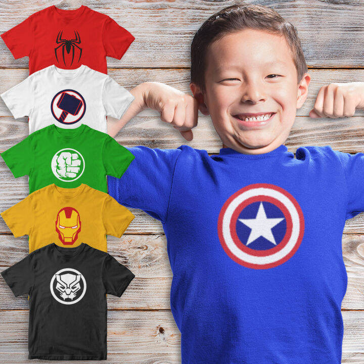 Customized Superhero Inspired Design for Kids Fashion Tops TShirt