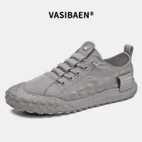 [VASIBAENCan pay silver when receive goodsSneakers Retai ชร hotkeys foot canvas ice sneakers Retai ชร hotkeys foot canvas สีด memeber foot pad D canvas ชร hotkeys foot men,VASIBAEN new style Korean shoes sports shoes trendy casual Ice Silk breathable waterproof non-slip safety shoes sports and leisure one warped ีี,]