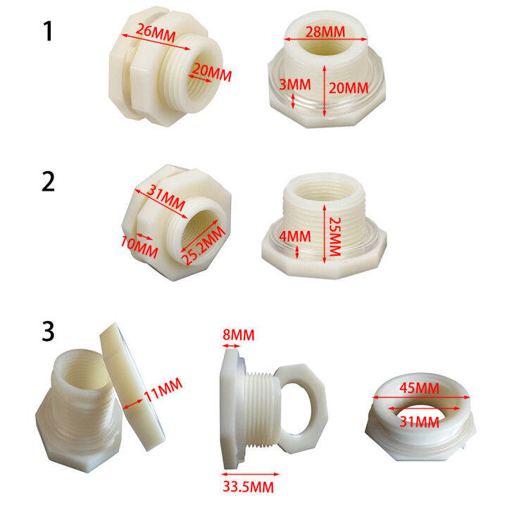 ข้อต่อแท้งค์น้ำ-พลาสติก-abs-tank-adapter-ตัวเชื่อมต่อถังเก็บน้ํา-ข้อต่อถังเก็บน้ำ-อะไหล่แท้งค์น้ำ-ขนาด-1-2-นิ้ว-3-4-นิ้ว-1-นิ้ว