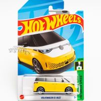 ❗ No. 173 VOLKSWAGEN ID.BUZZ Yellow White Mattel Hot Wheels Alloy Small Sports Car