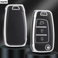 TPU รถ Flip Key Case สำหรับ Hyundai Elantra Solaris Tucson I30 I35 I40 KONA Genesis Santa Fe Azera ผู้ถือ Shell