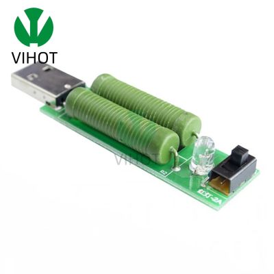 USB mini discharge load resistor 2A/1A With switch 1A Green led 2A Red led