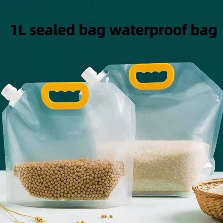 Grain Moisture-proof Sealed Bag, 10PCS Transparent Grain Storage