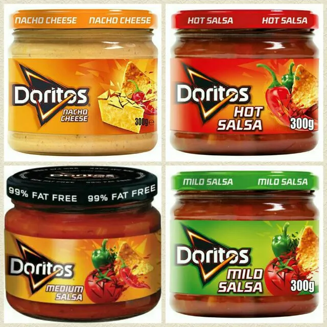 nacho cheese powder Doritos Hot Salsa Medium Salsa Mild Salsa