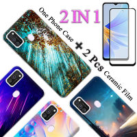 เคส M30S แบบ2 IN 1 Samsung Galaxy ใส่โทรศัพท์น่ารักมาพร้อมกับหน้าจอเซรามิกโค้งสองชิ้น