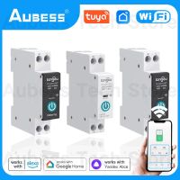 【YF】 Tuya WiFi Smart Circuit Breaker With Metering 1P 63A DIN Rail For Home Remote Control Switch By Alice Alexa Google